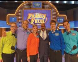 Blevin appeared with his family in various episodes of the game show 